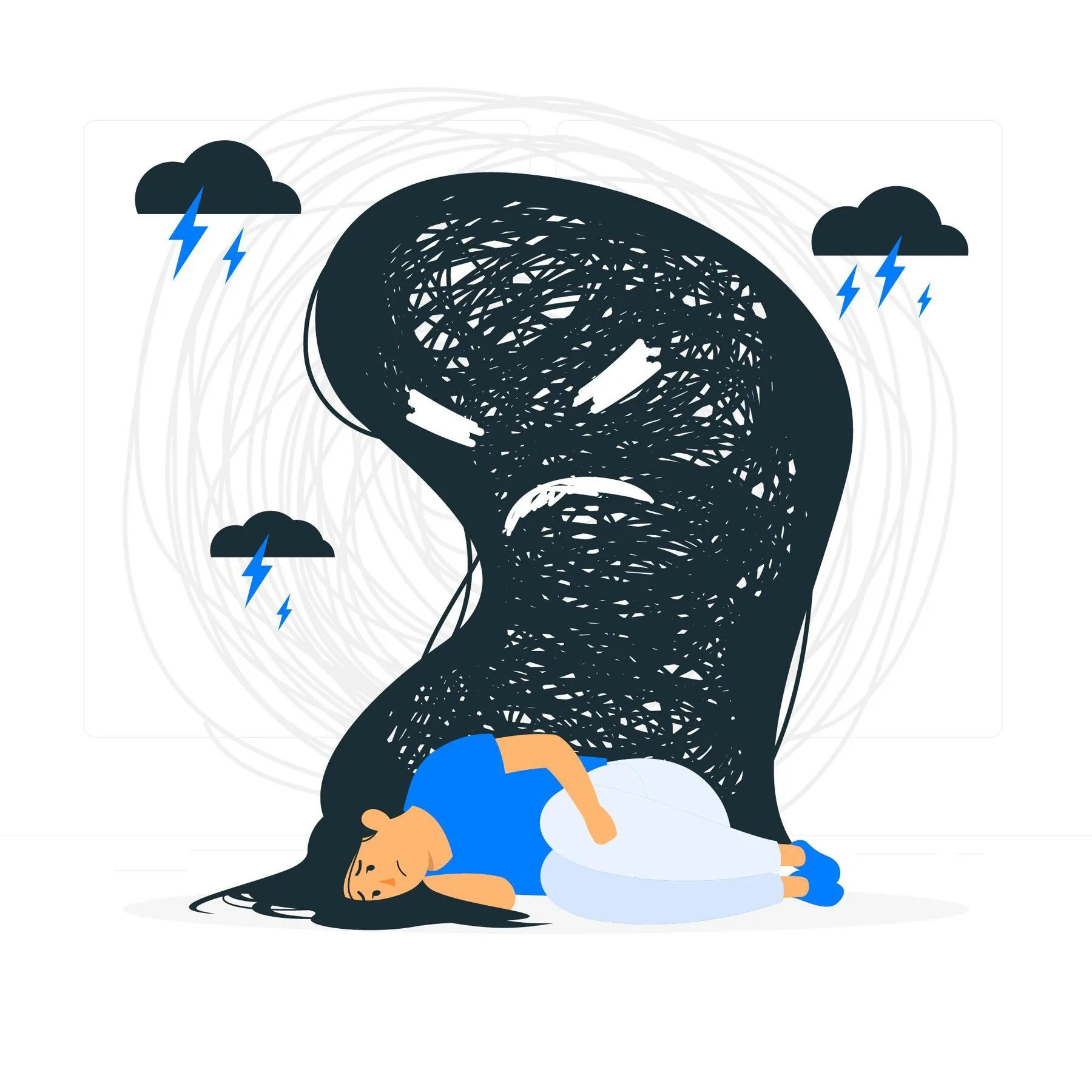 Illustrazione simbolica del peso emotivo del trauma psicologico